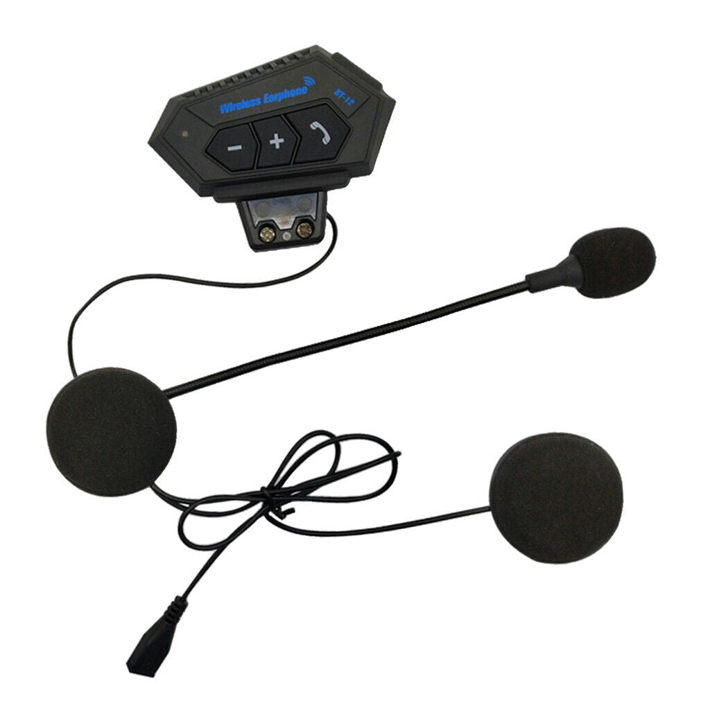Motorcycle Helmet Headset Intercom Bluetooth Headphones Speaker Handsfree