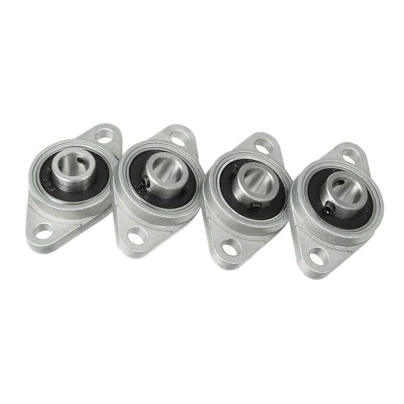 4Pcs Kfl08 Pillow Block Bea 8Mm Bore Diameter Zinc Alloy Rhombic Flange Bea FoI9