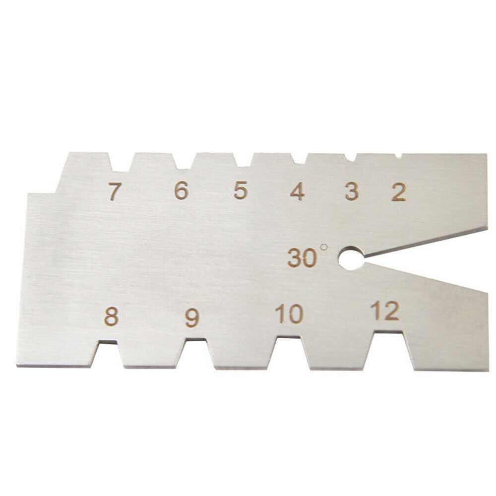 29/30 Degree Grinding Gage Thread Angle Ruler Metalworking Screw Thread Gauge LI