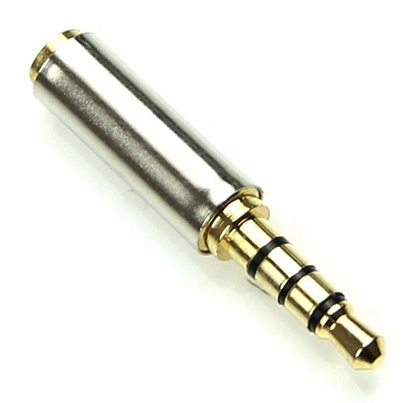 Golden 3.5mm Male to 2.5mm Female Plug Stereo Audio Earphone Jack Adapter ConvV8