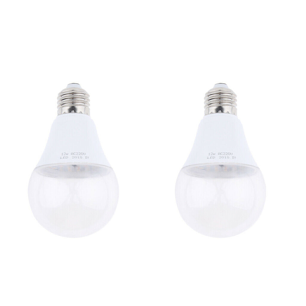 2x E27 LED Grow Light Bub Fruit Flower Plant Grow Lamp for Indoor Plants 12W