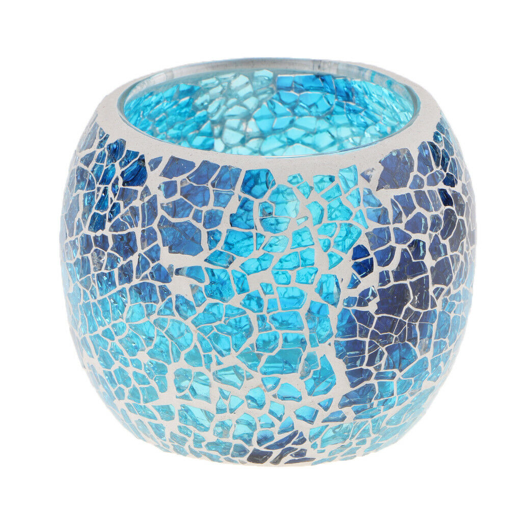 Mosaic Glass Votive Candle Holder Tea Light Bowl Candelabra Candlestick #10
