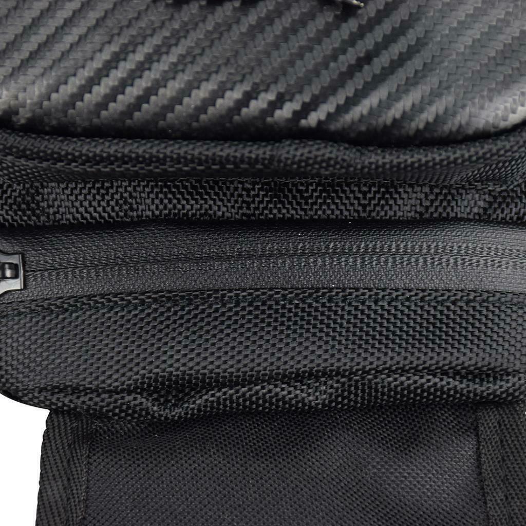 Black Magnetic Motorcycle Oil Fuel Tank Bag Waterproof Phone Holder, New