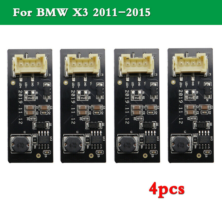 4Pcs LED Tail Light Repair Driver Chip Board Replacement For BMW X3 2011-2015