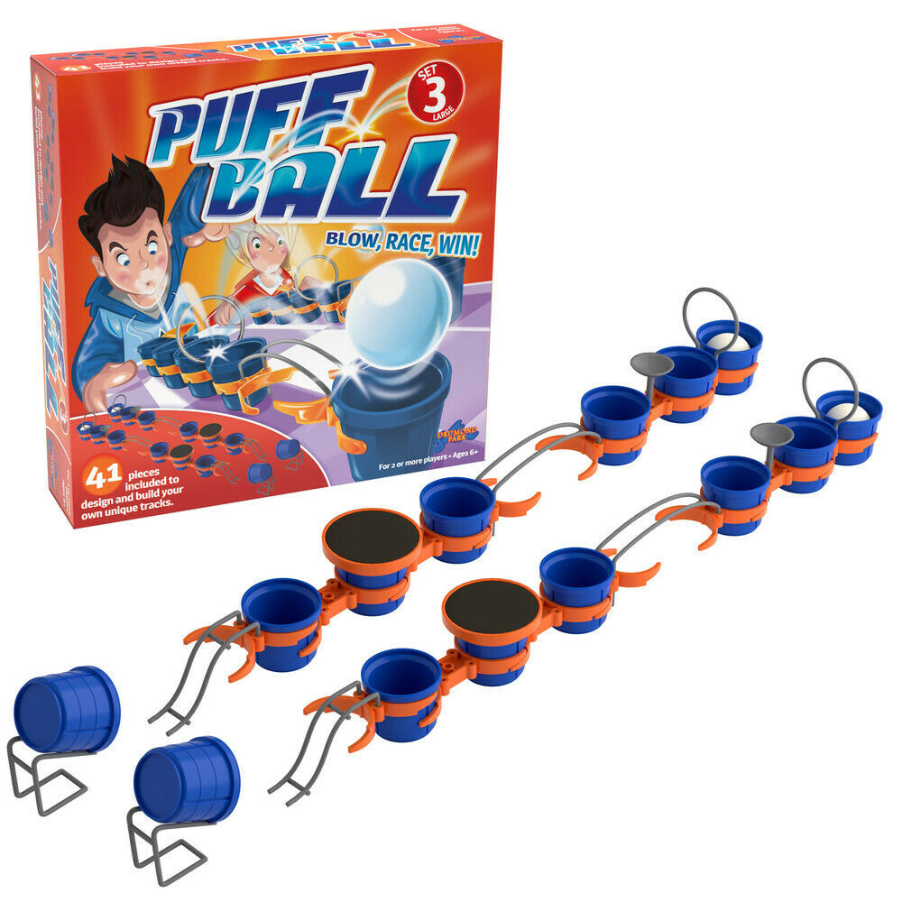 T73007 TOMY Puff Ball Action Game Set 3 Large inc 41 Pieces for Children Age 6+