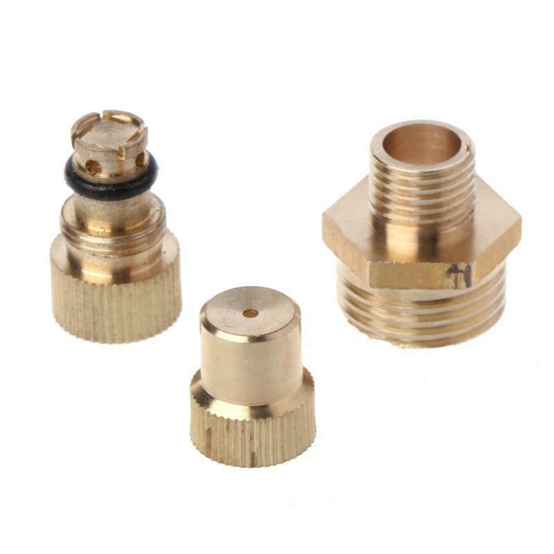 1/2" DN15 Garden Irrigation Brass Adjustable Spray Misting Nozzles Spray Head