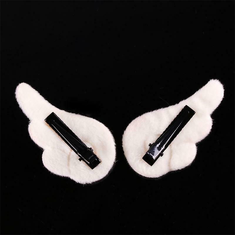 Lovely Barrettes Cartoon Angel Wing Hair Clips Plush Hair Clamps Cute Hairpin