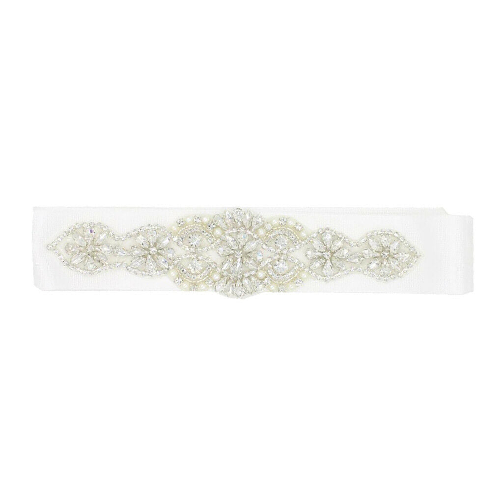 Womens Crystal Rhinestone Bridal Belt Sashes for Prom Gown Evening Dress