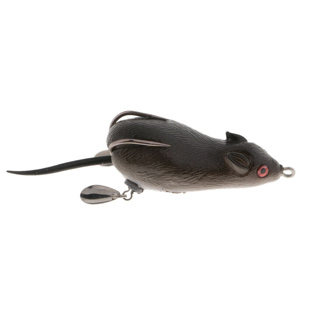 Mouse Baits 4.1"-10.5cm Fishing Lure 17.4g-0.61oz Fishing Baits Black Tackle