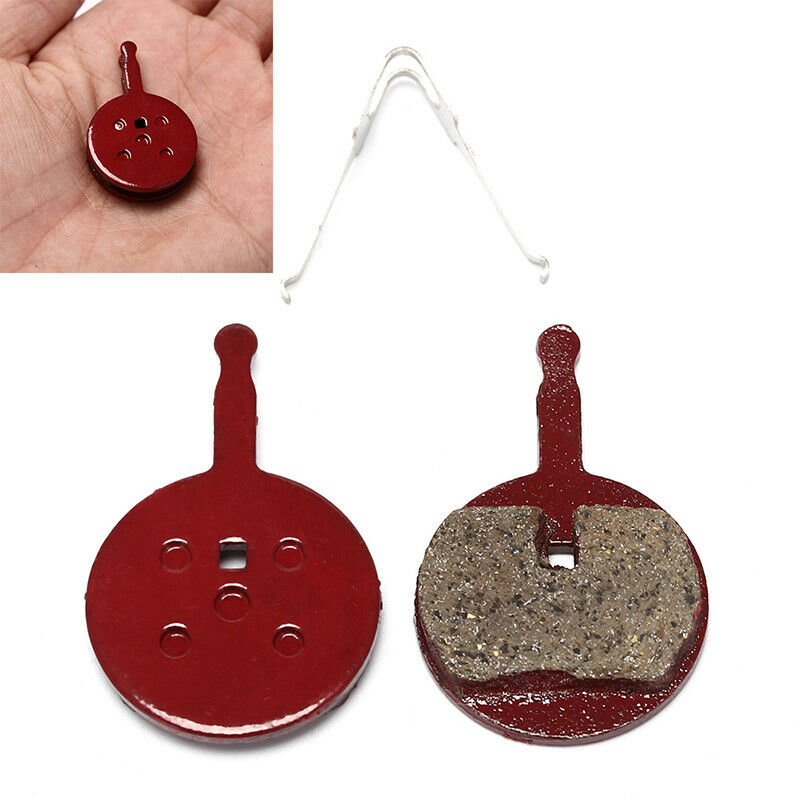 1 Pair Mountain Bike Bicycle Semi-Metallic Red Brake Pads for BB5 Nic.l8