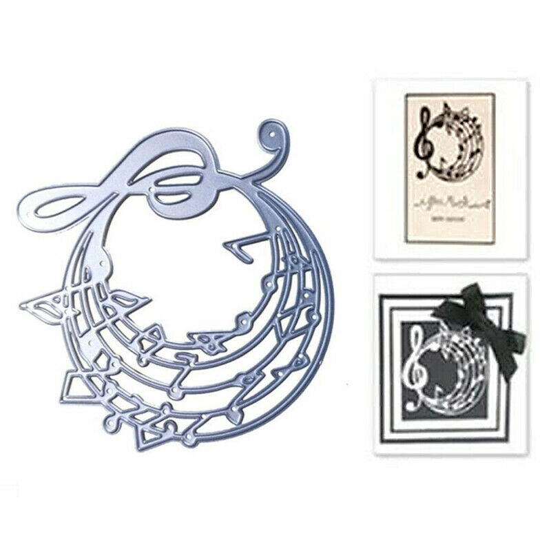 Music Note Bow Metal Cutting Dies Stencil Embossing DIY Scrapbooking Card.l8