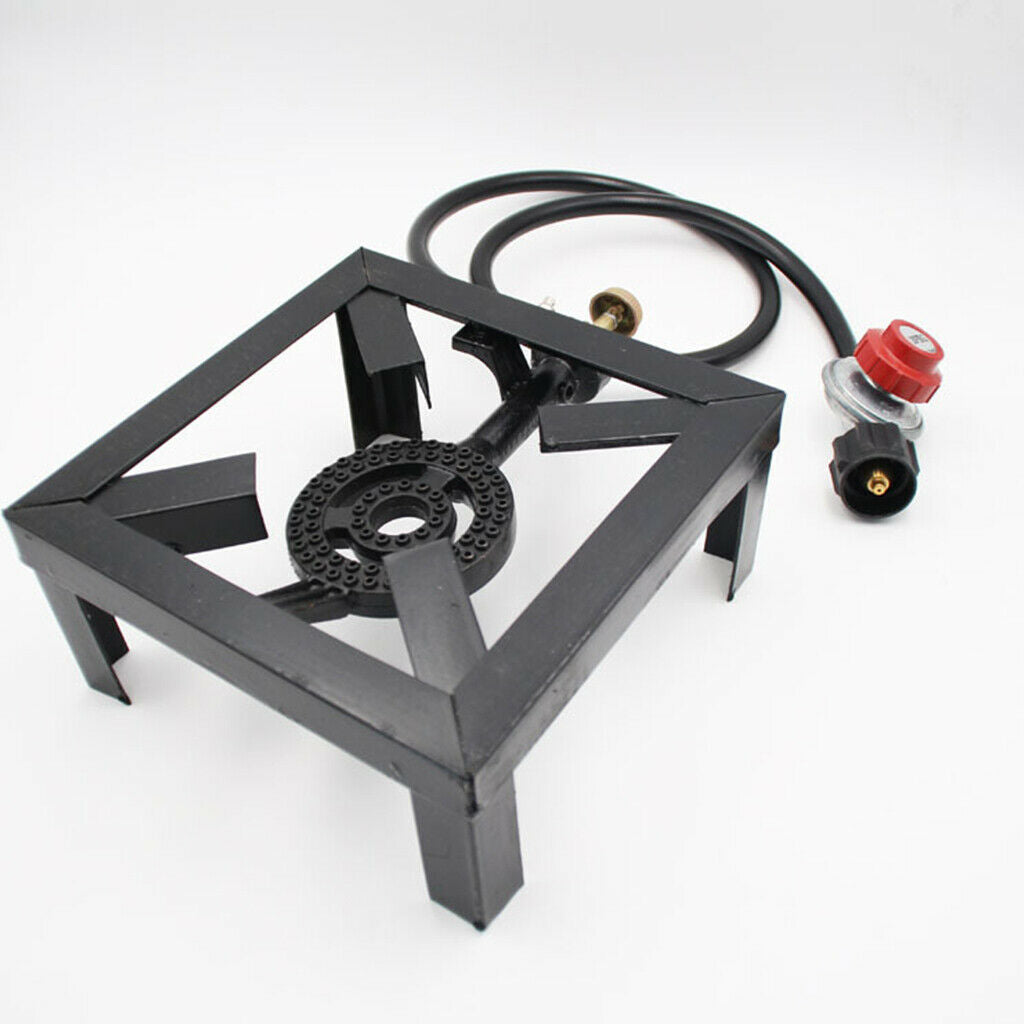Square Stove Single Burner Cast Iron Propane Cooker for Outdoor Camping