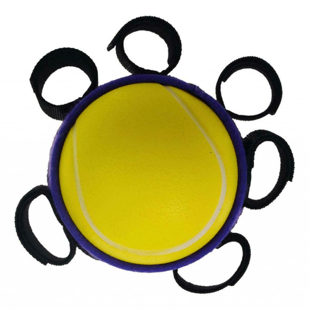 Soft Hand Finger Grip Ball Trainer Exerciser Power Fitness Ball Yellow