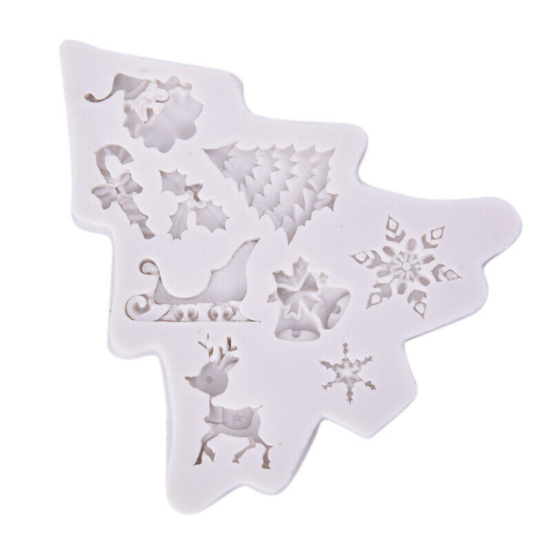 Cake Moulds Mold Silicone Christmas Tree  Fondant Cake Decor Candy Cake ToDD