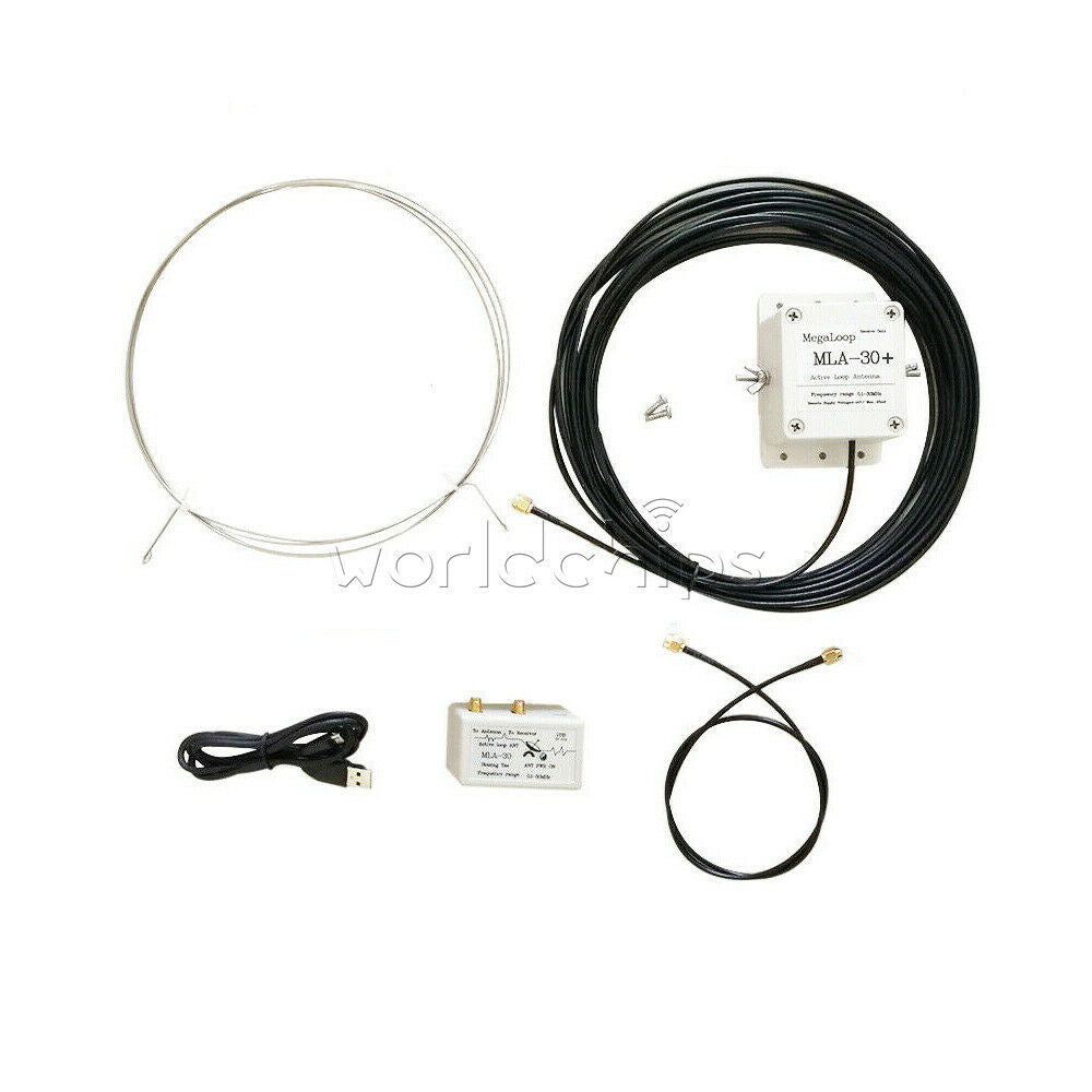 MLA-30+ Plus 0.5-30MHz Ring Active Receive Antenna Wave SDR Loop Radio Antenna