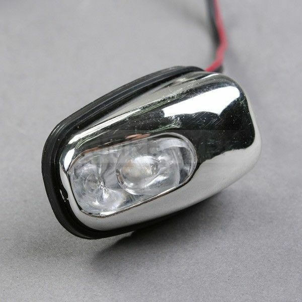 2x Red LED Light Windscreen Washer Water Jets 12V Car