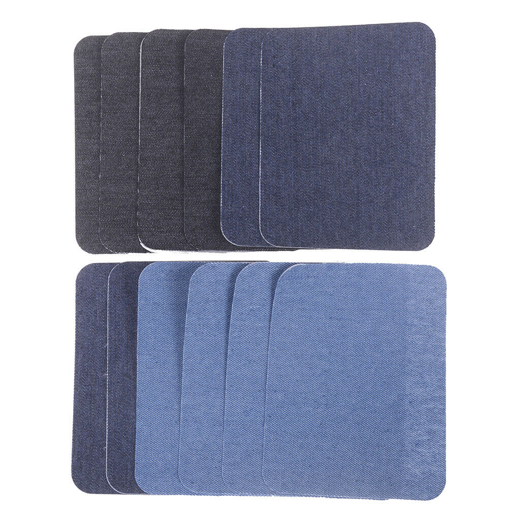 12pcs Jeans Patch Iron On Patches Repair Patchwork For Clothes Stickers S.l8