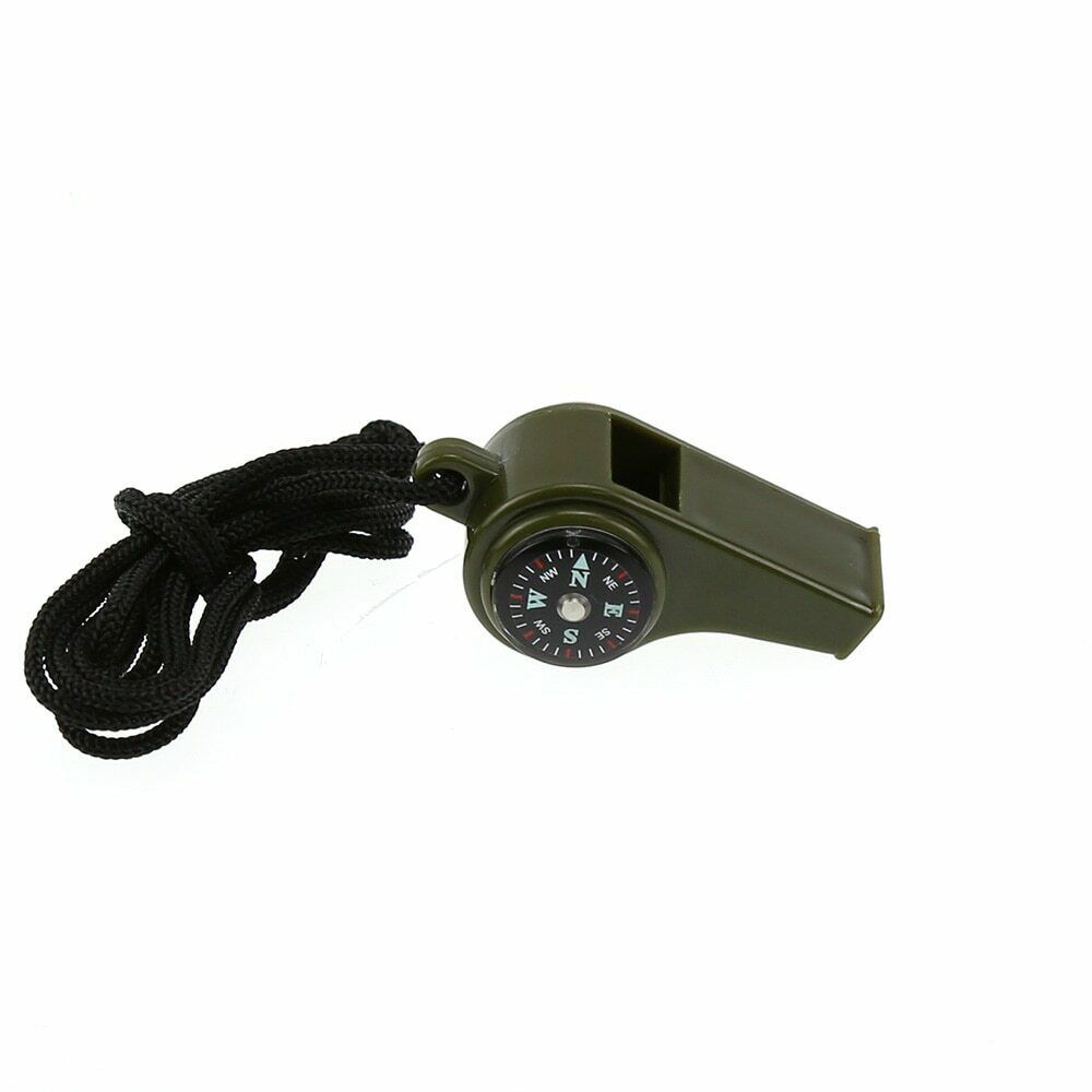 Whistle Compass Thermometer 3 In 1 Multi-Functional  Emergency Safety Tools