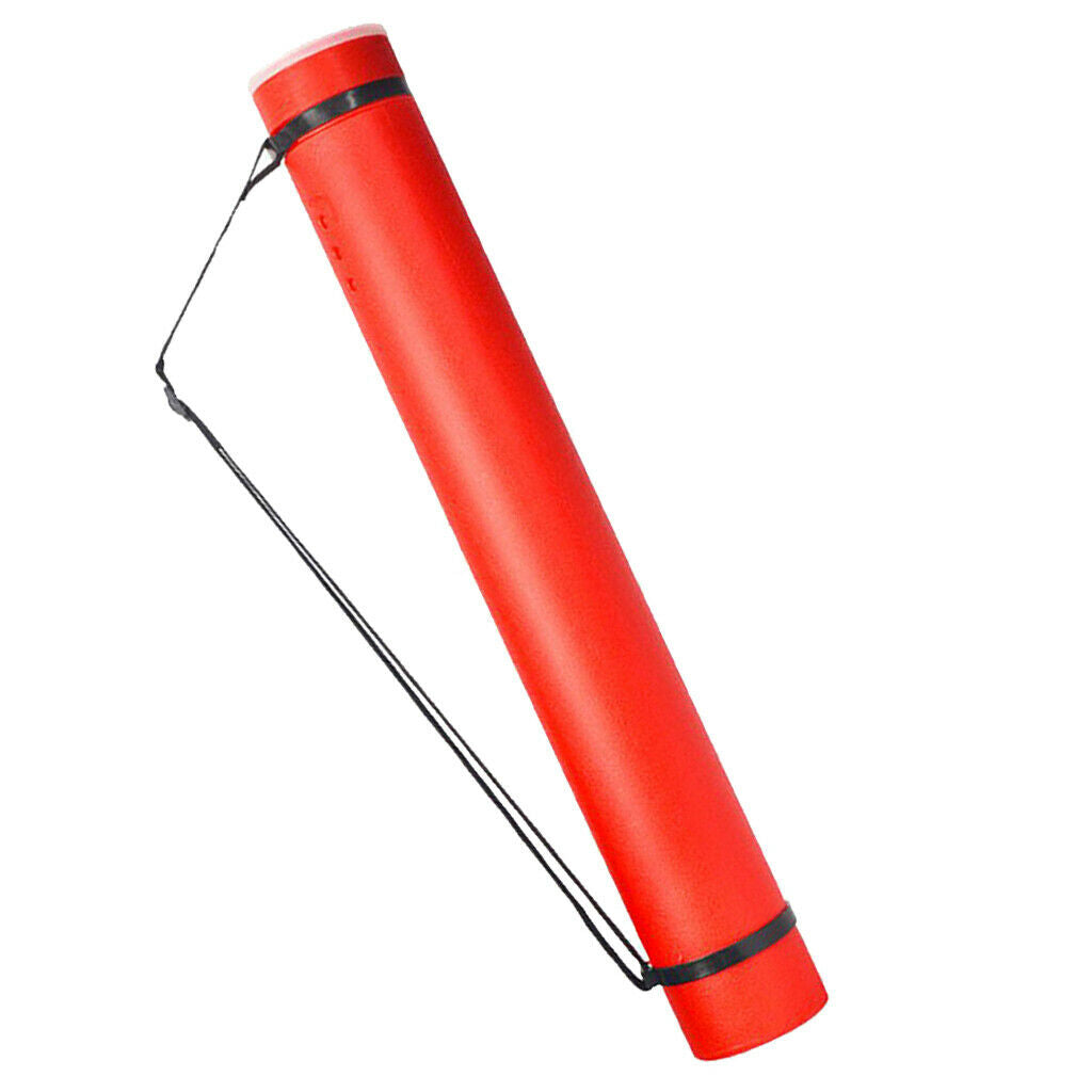 Adjustable Archery Arrow Quiver Tube Shoulder Holder Strap Carrier Red