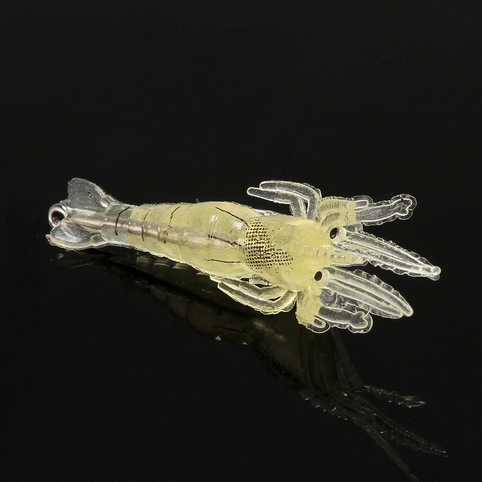 Lot of 20Pcs Lures Bait Shrimp Fishing Simulation Prawn Saltwater Hooks Fish