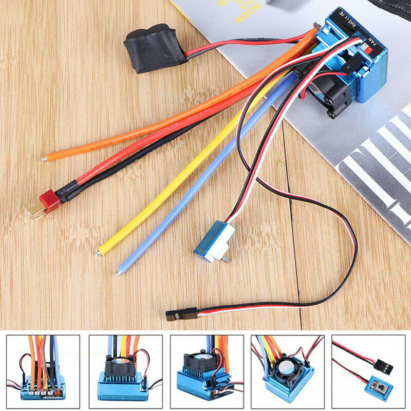For 1/10 1/8 RC Car Boat Vehicle 120A ESC Brushless Electric Speed Controller