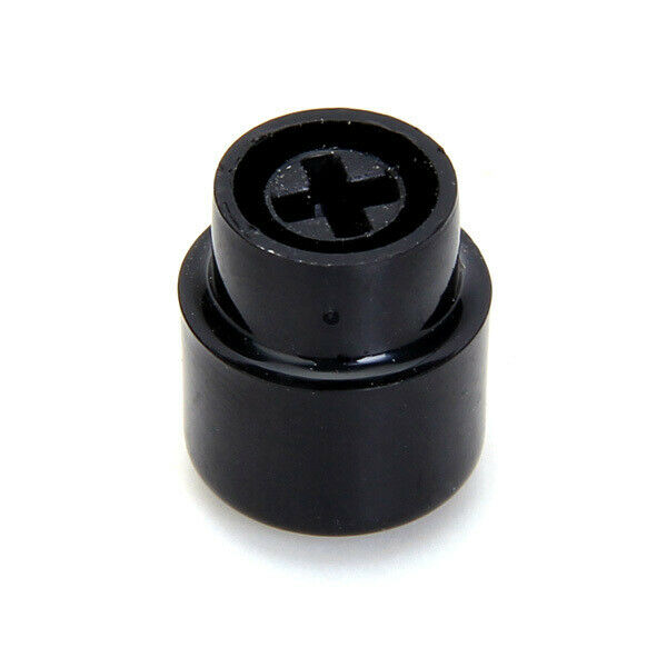3x 5Pcs Black Plastic  Switch Tip Guitar Knob Barrel Type