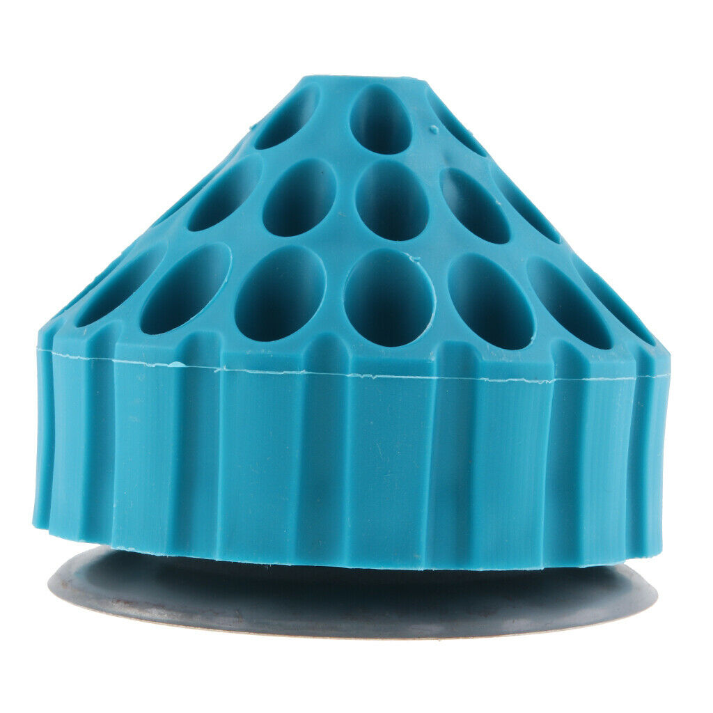 Multifunctional Blue Plastic Round Shape Drill Bit Storage Case Stand Holder