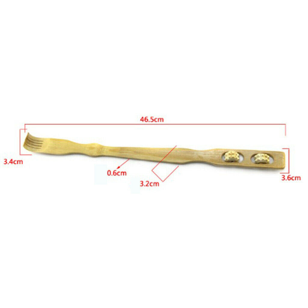 2 Pcs Portable Wood Massager Back Scratcher Body Neck Muscle Massage Roller