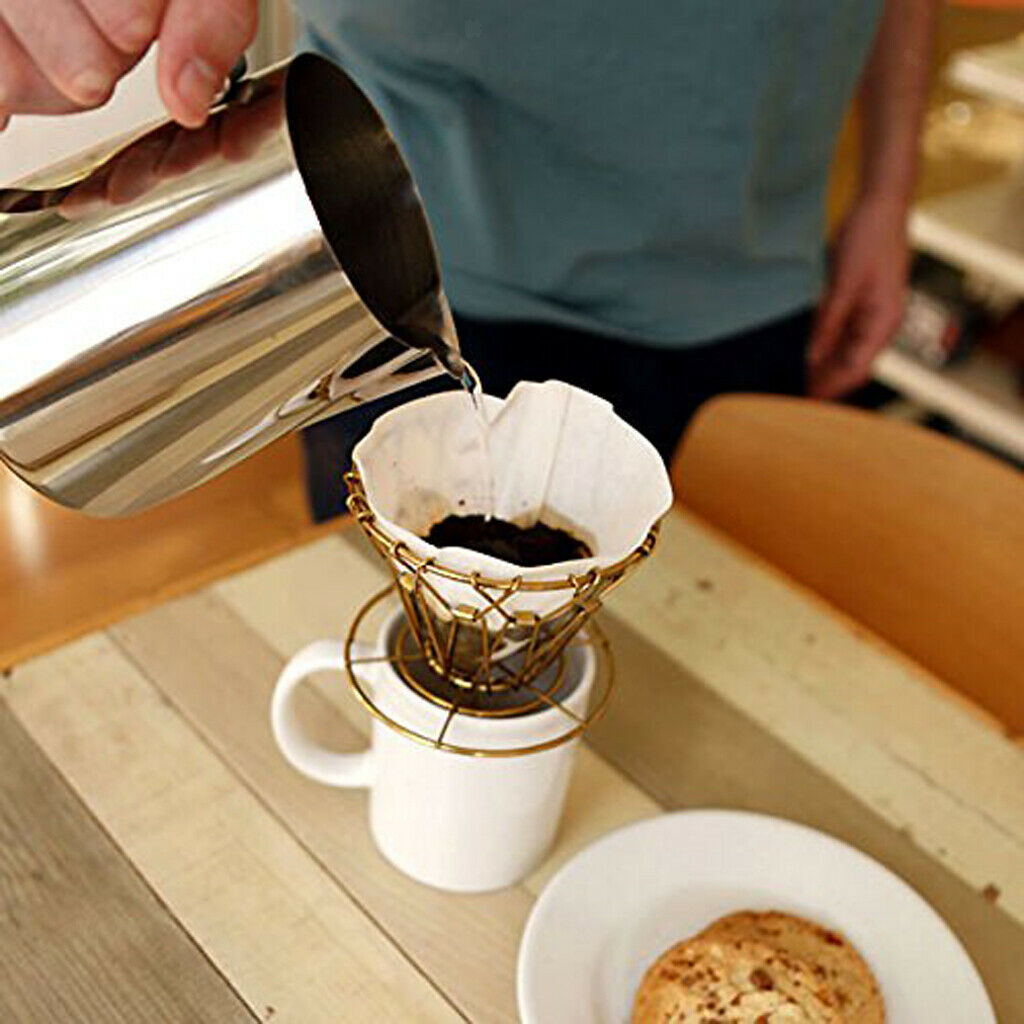 Coffee Filter Cup Coffee Dripper Foldable Reusable Funnel Filter Paper Rack