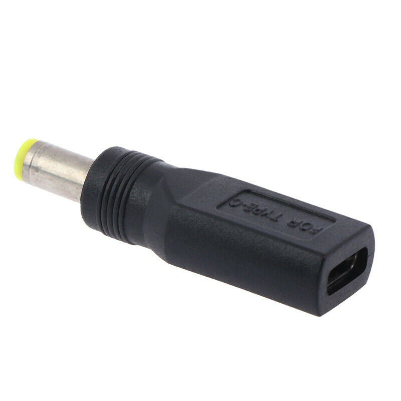 1pc USB 3.1 Type C USB-C Female to 5.5mm x 2.5mm Male DC Power Charging AdaY1
