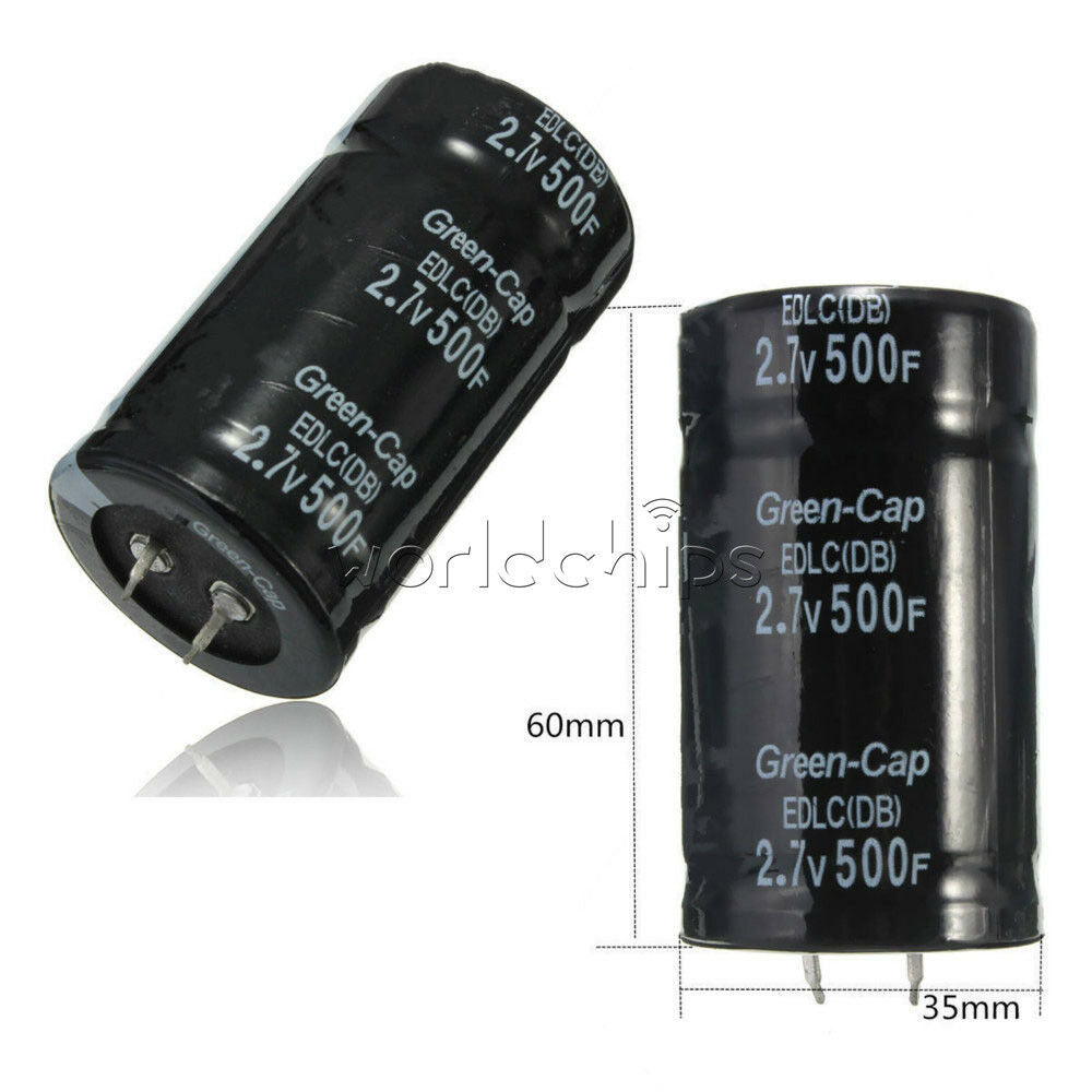 Farad Capacitance Super Capacitor 2.7V 500F 35*60MM Capacitor 16V 83F Two Feet