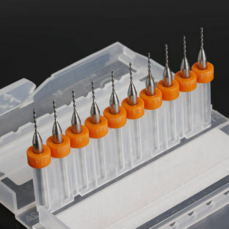 10pcs Print PCB Circuit 0.8mm Micro Drill Bits Board Carbide Engraving Tool