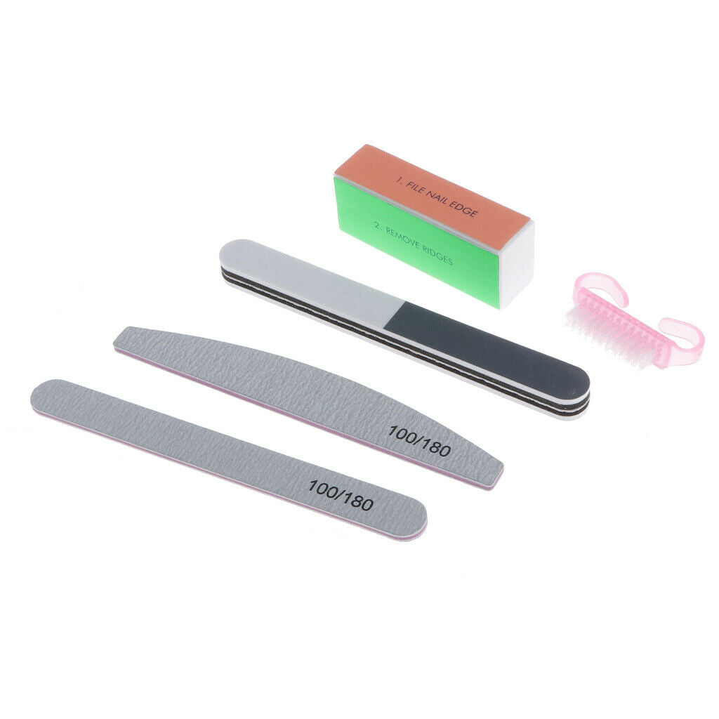Nail Buffer Block, 5pcs/set Nail Polisher with File for Acrylic Nails