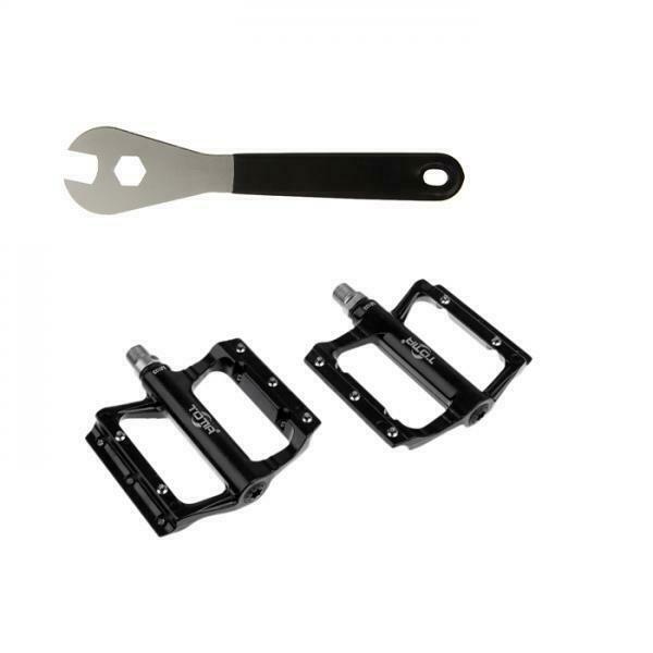 Alloy  Pedals Road Bike Pedals +15mm  Pedal Wrench Repair Tool
