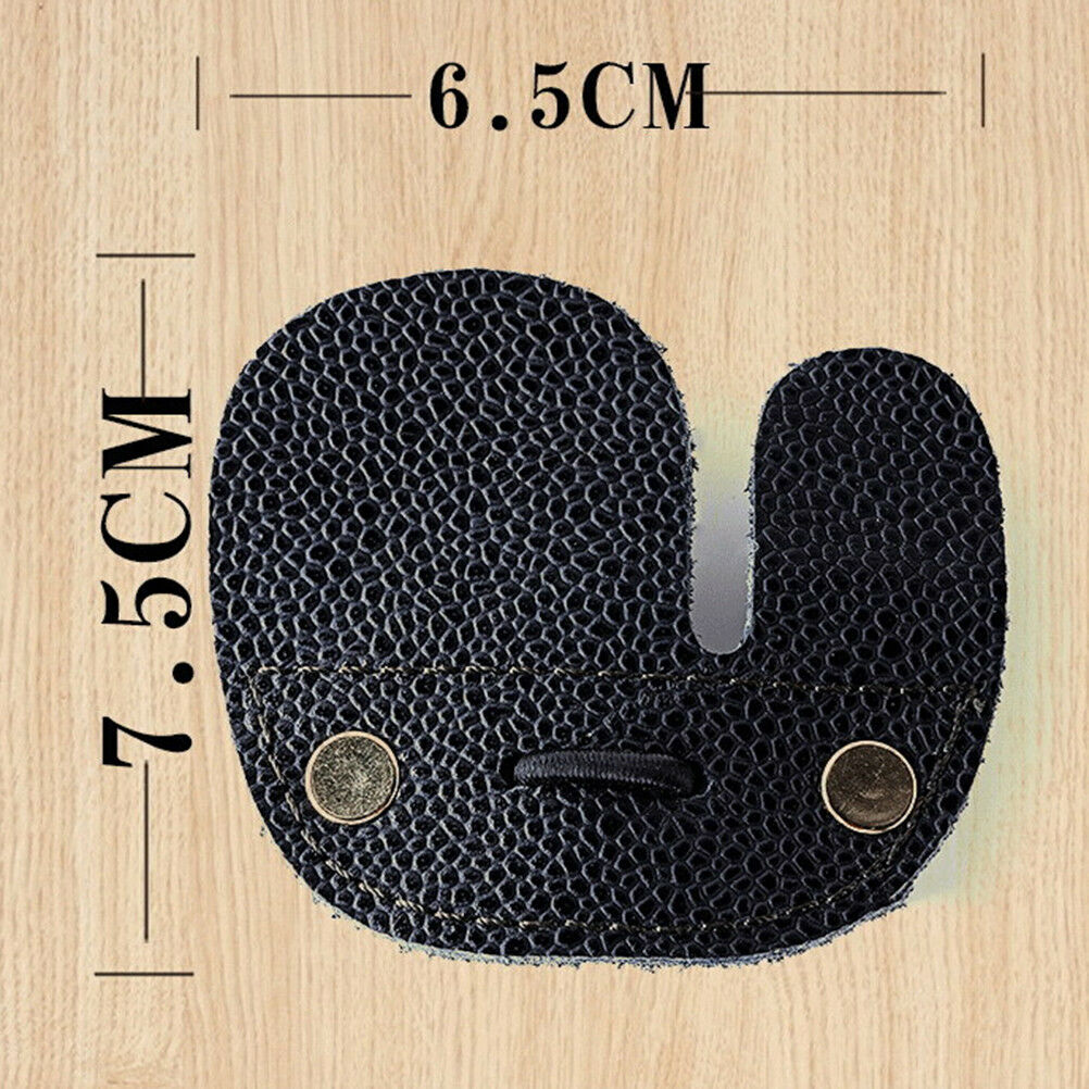 Leather 3 Finger Arrow Release String RAoves Archery Bow Protector Guard .l8