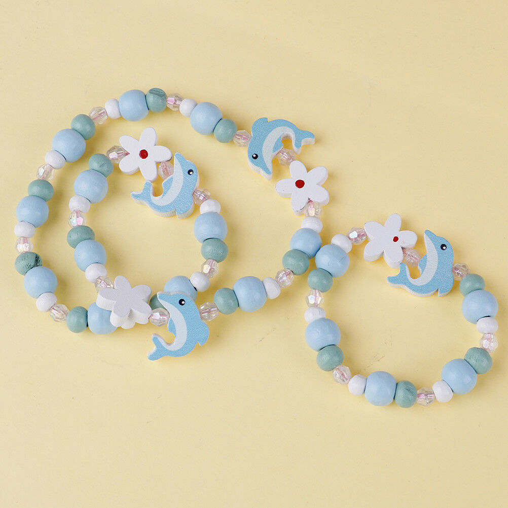 Beads necklace girls jewelry dolphin-shaped children accessories kids cart.l8