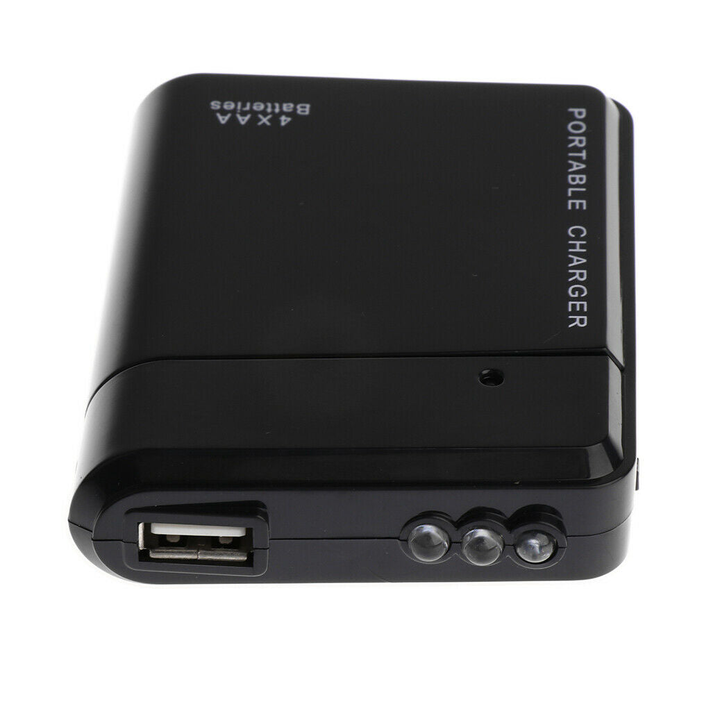 Universal 4 X AA Battery Portable Emergency USB Mobile Phone Charger