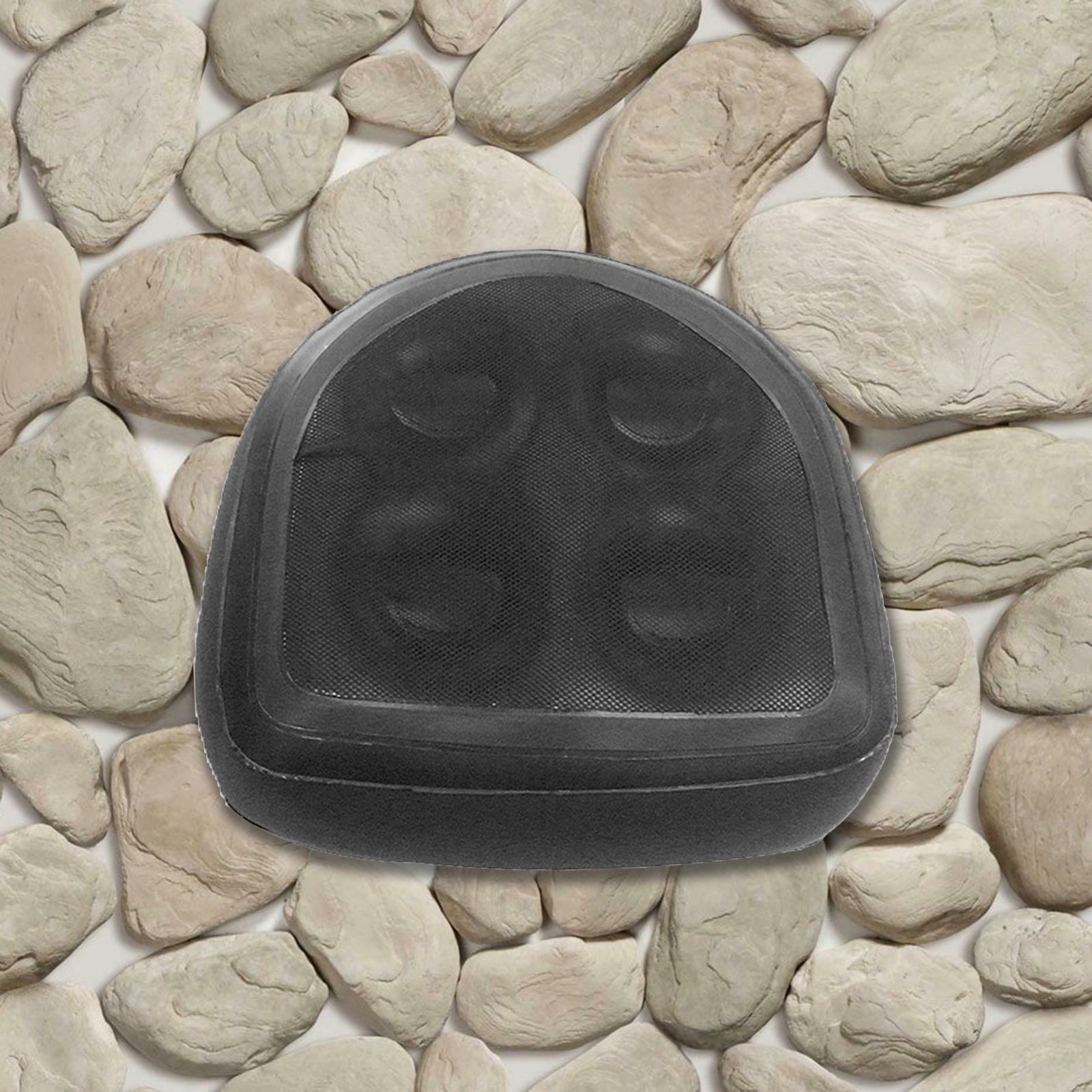 2X Suction Up Hot Tub Spa Seat Massage Cushion Inflatable 47x37x15cm Black