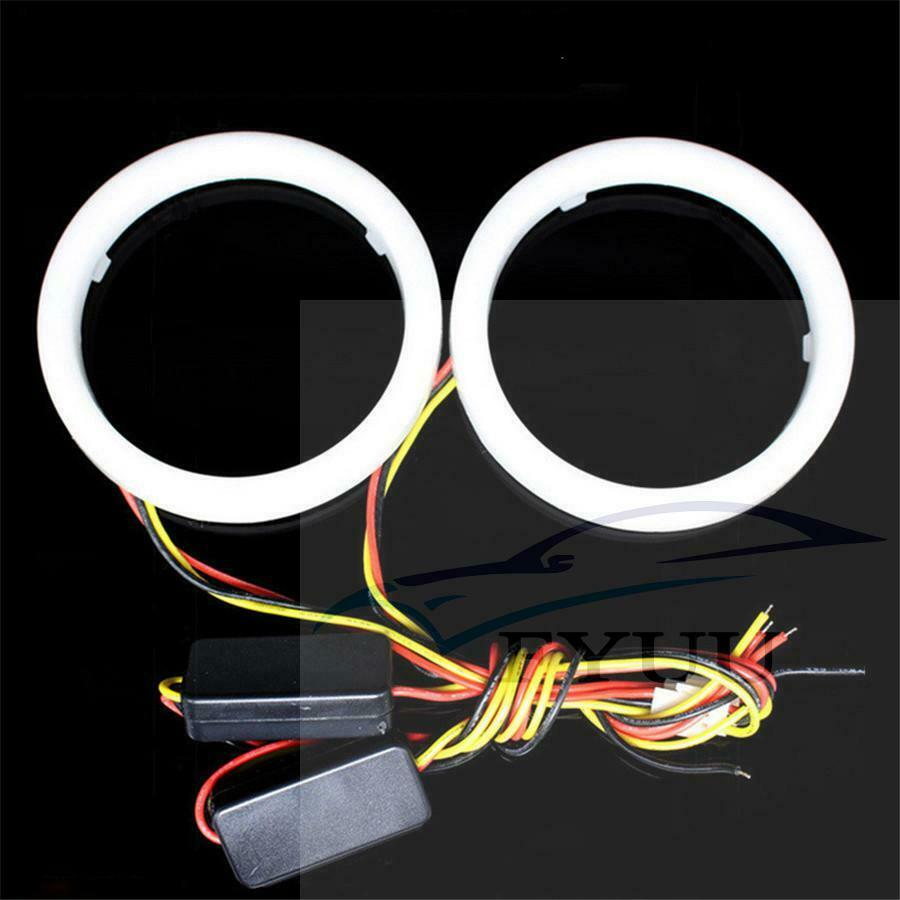 Car Headlight DRL Daytime Running Light Auto Halo Ring Angel Eyes 12V Day Light