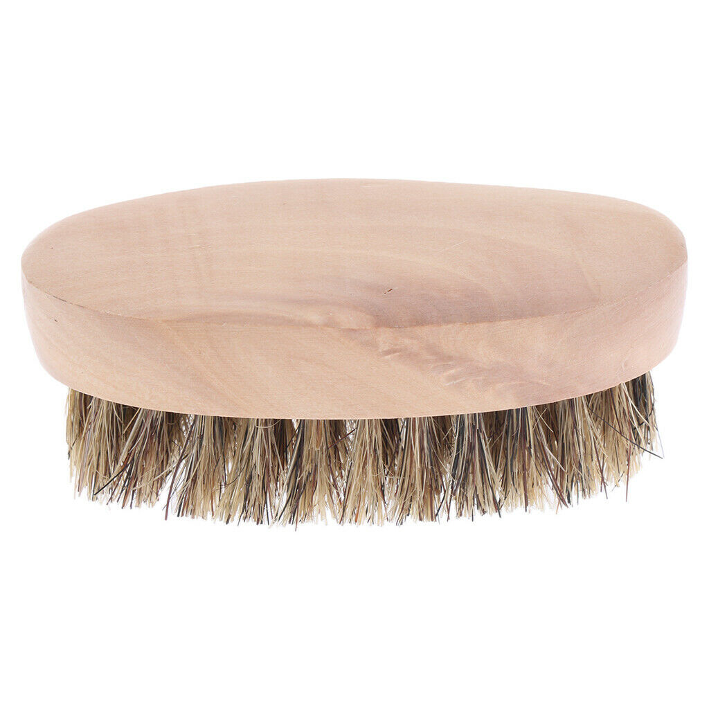 Beard Brush with Premium Boar Bristles - Firm and Soft - Facial Mustache Styling