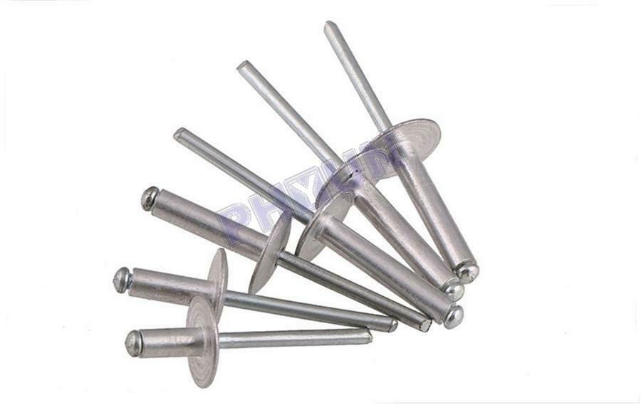 150X Large Size Aluminum Rivets 0.19"X0.79" Half-round Head Rivet Universal