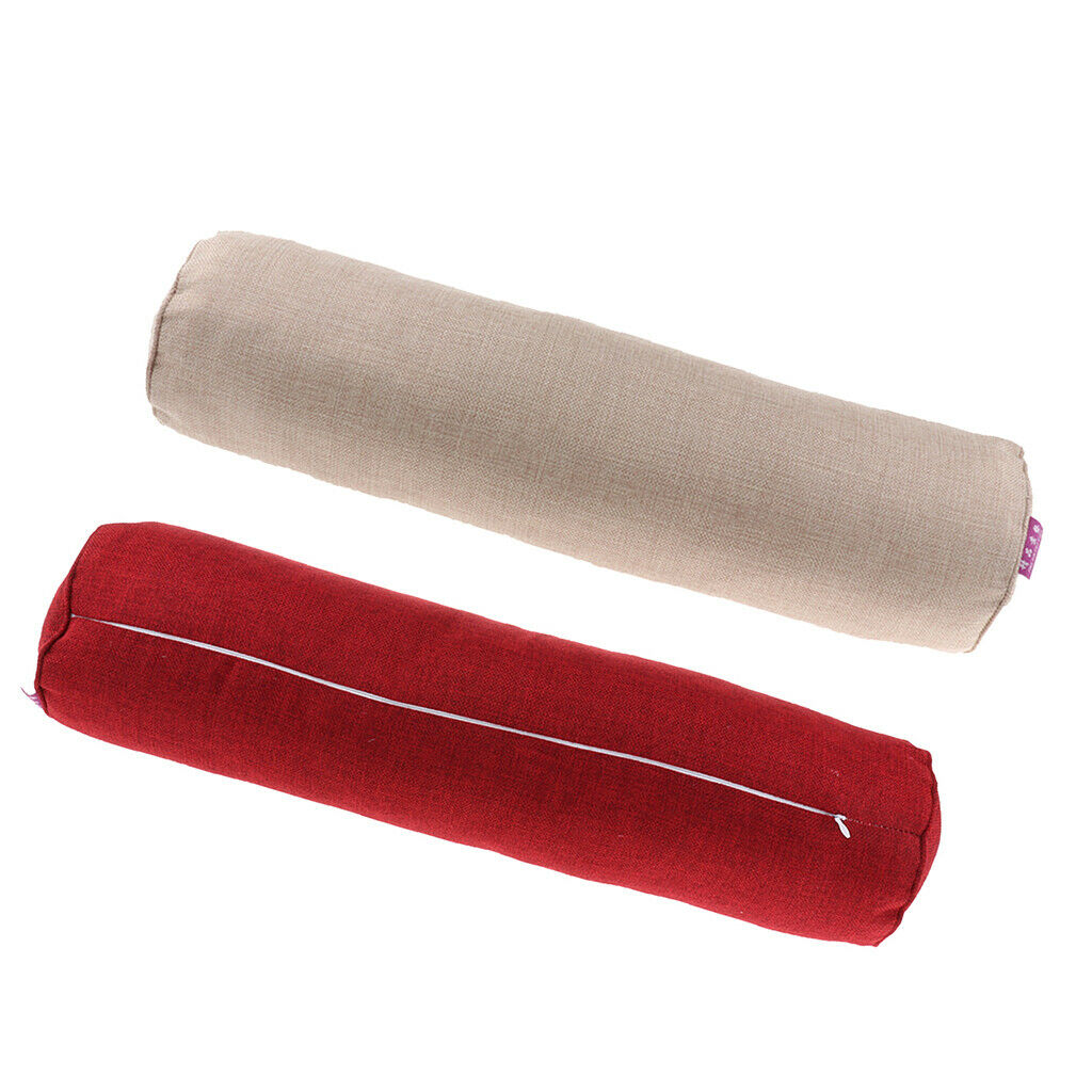 2pcs Comfort Orthopedic Neck Roll Pillow Round Cervical Support Spine Pillow