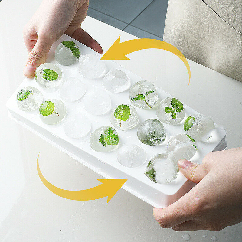 Round Ice Ball Maker Summer Plastic Large Ice Cube Mold Ball Shaped Mould.l8