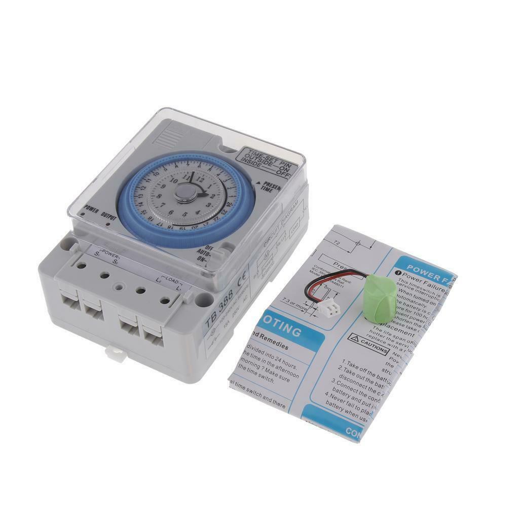 Heavy Duty AC220V 10A Plastic Mechanical Timer Switch Time Control System