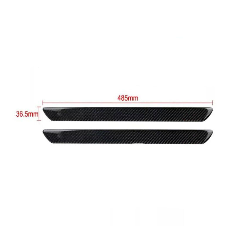Universal 2pc  Door Sill Carbon Fiber Car Scuff Plate Cover Panel Step Protector