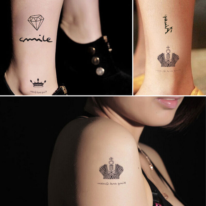 TemporaryBDattooBDatoo Waterproof Stickers makeup make up Crown diamond