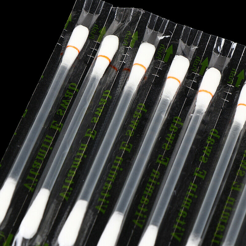 50pcs Vitamin E Oil Swabs Stick VE Cotton Swab Protect Lip Gum Anti-dry Moist KX