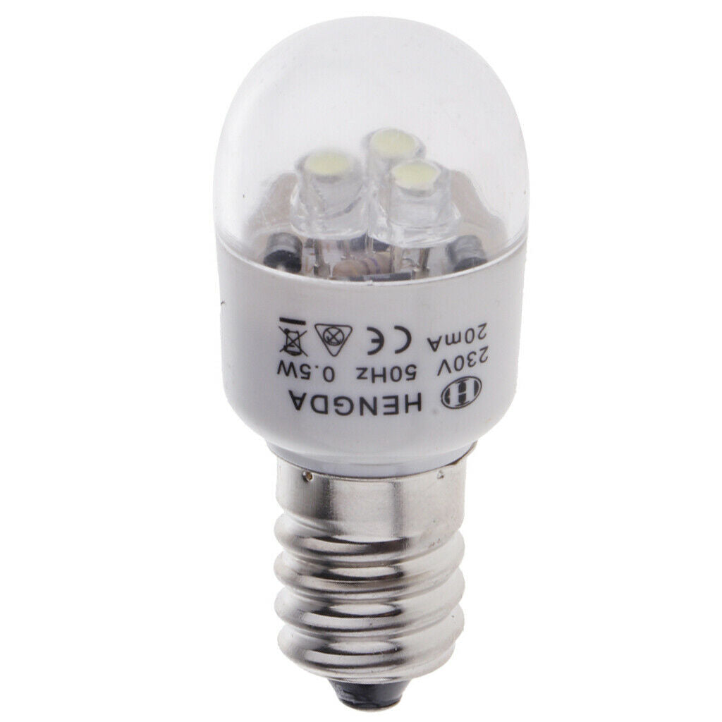 2pcs Domestic Sewing Machine LED Light Bulb 0.5W for Brother Singer   White