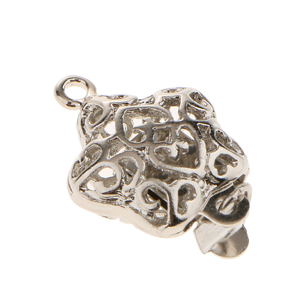 5pcs Copper Filigree Push Pull Box Clasp Pentagram Shape Jewelry Repair