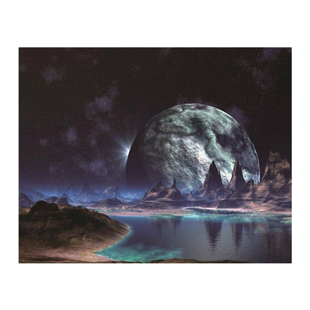 Full Drill 5D Diamond Painting Embroidery Cross Stitch Kits Moon